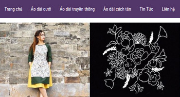 Giao diện website Áo dài